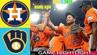 Milwaukee Brewers vs. Houston Astros (05/17/24) FULL GAME HIGHLIGHTS | MLB Season 2024