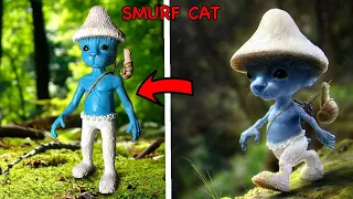 Шайлушай из Пластилина 🐱🔵🍄 | Smurf Cat de Plastilina 🐱🔵🍄 Лепка Шайлушая из Пластилина.