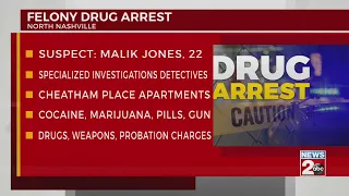 Man charged with drug possession in Nashville