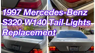 1997 Mercedes-Benz S320 W140 Tail Lights Replacement