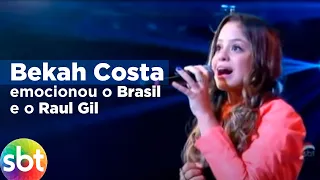 Bekah Costa emocionou o Brasil e o Raul Gil - SBT