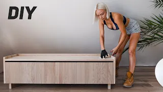 She made an extraordinary rack TV stand from boards | Handmade