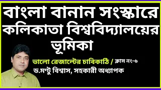 বাংলা বানান সংস্কারে কলিকাতা বিশ্ববিদ্যালয়ের ভূমিকা। SEC-মুদ্রণ ও প্রকাশনা।BENGALI MAJOR & MDC- C.U