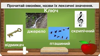 Огляд презентації для НУШ «Омоніми. Словник омонімів»