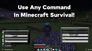 Minecraft - Use Any Command In Minecraft Without Cheats Glitch [Patched]