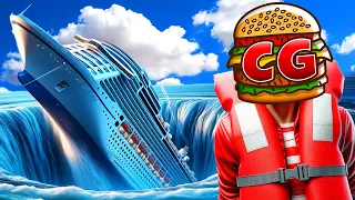 Cruise Ship Gets Stuck in a WHIRLPOOL in Stormworks Sinking Survival!