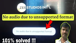 no audio due to unsupported format mi tv