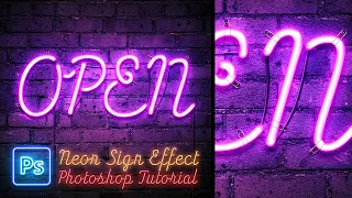 Neon Sign Effect Photoshop Tutorial