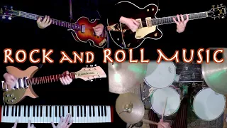 Rock and Roll Music - Guitars, Bass, Drums & Piano Cover | Instrumental w/Lyrics