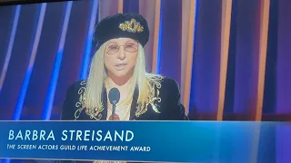 Barbara Streisand Accepts Life Achievement Award at the SAG Awards 2024