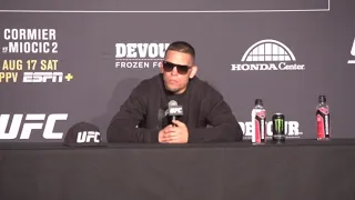 Nate Diaz explains his Jorge Masvidal call out | UFC 241 | Post fight interview