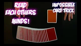 HOW TO READ MINDS! Best Impromptu Card Trick Ever Tutorial!