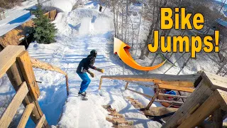 Can You Snowboard on Bike Jumps?? We Tried It!