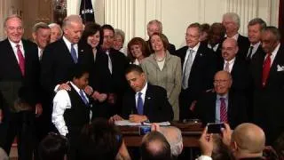 President Obama Signs Health Reform Into Law