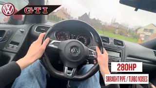 POV DRIVE WITH A TUNED STAGE 1+ GOLF MK6 GTI (STRAIGHT PIPE EXAUST, TURBO NOISE ) 💥