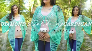 Diamond's In The Sky Cardigan- FREE Crochet Cardigan/VestPattern  (Size Inclusive XXS-6X)