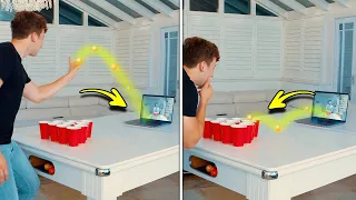 How To Play Beer Pong With Your Laptop...