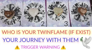 PICK A CARD 🕊️ WHO IS YOUR TWINFLAME + YOUR JOURNEY WITH THEM ⚠️TRIGGER WARNING⚠️ TIMELESS