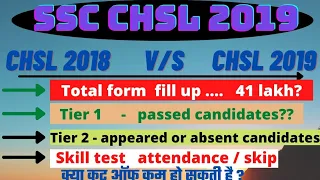 SSC CHSL 2019 EXPECTED FINAL CUTOFF (IMPACT OF LOW ATTENDANCE IN SKILL TEST)