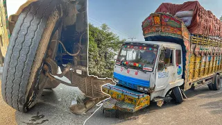 Emergency Truck Front Axle Repair for Heavy Load Damage