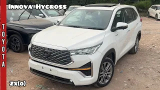 New Updated Toyota Innova Hycross 2024 🔥 Zx(O) Hybrid Top Model @ 30.98L | White colour - Review!