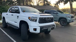 Is this the PERFECT Toyota Tundra TRD Pro build? Super White and Lunar Rock...