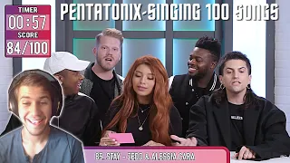 Reacting To Pentatonix Tries To Sing 100 Pop Songs In 10 Minutes Challenge!!!