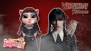 Level 365 - My Talking Angela 2 | Angela as Wednesday Addams | NEW SHOES in Travel Fun Event 👠