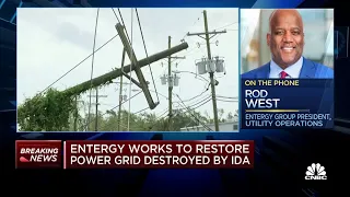 Entergy exec on efforts to restore power grid destroyed by Hurricane Ida