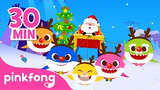 Christmas Sharks + More | Fun Christmas Songs for Kids | Best of 2022 | Pinkfong Official