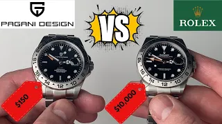 Rolex Explorer 2 vs Pagani Design Explorer 2 Homage - Who Wins??