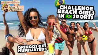 Brazilian girls crush gringo in beach sports | Copacabana & Ipanema, Rio de Janeiro 🇧🇷☀️