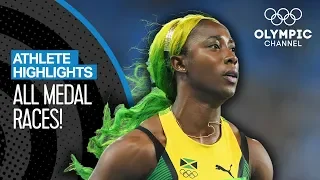 All Shelly-Ann Fraser-Pryce's 🇯🇲 Olympic Medal Races | Athlete Highlights