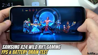 Samsung Galaxy A24 League of Legends Mobile Wild Rift Gaming test | Helio G99, 8GB RAM