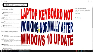 KEYBOARD LAPTOP ERROR setelah update Windows 10.