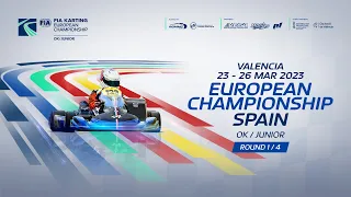 FIA Karting European Championship 2023 Junior & OK Round 1 Valencia / Spain (Sunday)