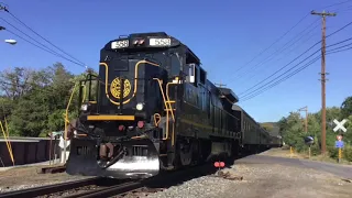 Railfanning the Western Maryland Senic Railroad In Cumberland, MD & Ridgeley, WV. FT 1309.