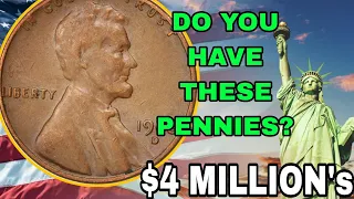 DO YOU HAVE TOP 6 MOST VALUABLE PENNIES RARE LINCOLN PENNY COULD MAKE YOU A MILLIONAIRE- #Pennies