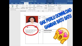 TANPA ADD ONS ‼️Cara Mail Merge dengan Gambar dari Url Google Drive