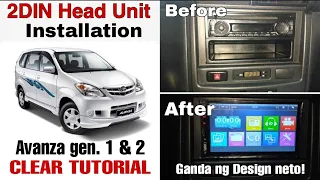 Toyota Avanza 1st & 2nd Gen. 2din Head Unit Installation. TUTORIAL.