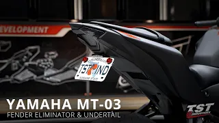 How to install a Fender Eliminator and Undertail on a 2020 Yamaha MT-03 by TST Industries