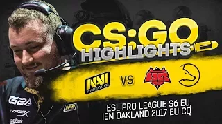 CSGO Highlights: NAVI vs LDLC, HellRaisers @ ESL Pro League S6 EU, IEM Oakland 2017 ECQ