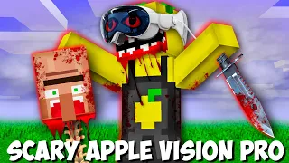 Never USE THIS SCARY APPLE VISION PRO in Minecraft ! DEADLY CHALLENGE !