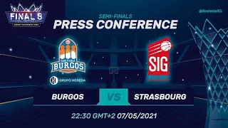 Hereda San Pablo Burgos v SIG Strasbourg - Press Conference | Basketball Champions League 2020/21