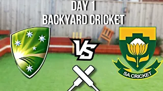 AUSTRALIA VS SOUTH AFRICA II BACKYARD CRICKET DAY 1 II