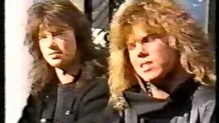 Europe entrevista 1986John Norum &Joey Tempest