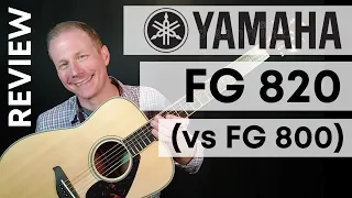 Yamaha FG 820 (vs FG 800) Acoustic Guitar Review // Best Value // "Poor Man's Martin"