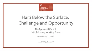 Haiti Below the Surface: Challenge and Opportunity