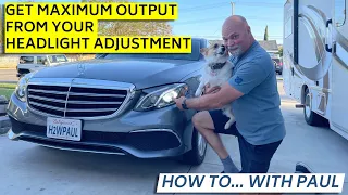 Maximize and adjust the Headlights output on your Mercedes