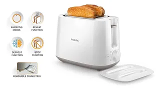 Philips Daily Collection HD2582/00 830-Watt 2-Slice Pop-up Toaster for Your Daily Breakfast
